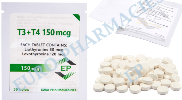 Euro Pharmacies EP T3+T4 (Liothyronine Sodium + Levothyroxine Sodium)